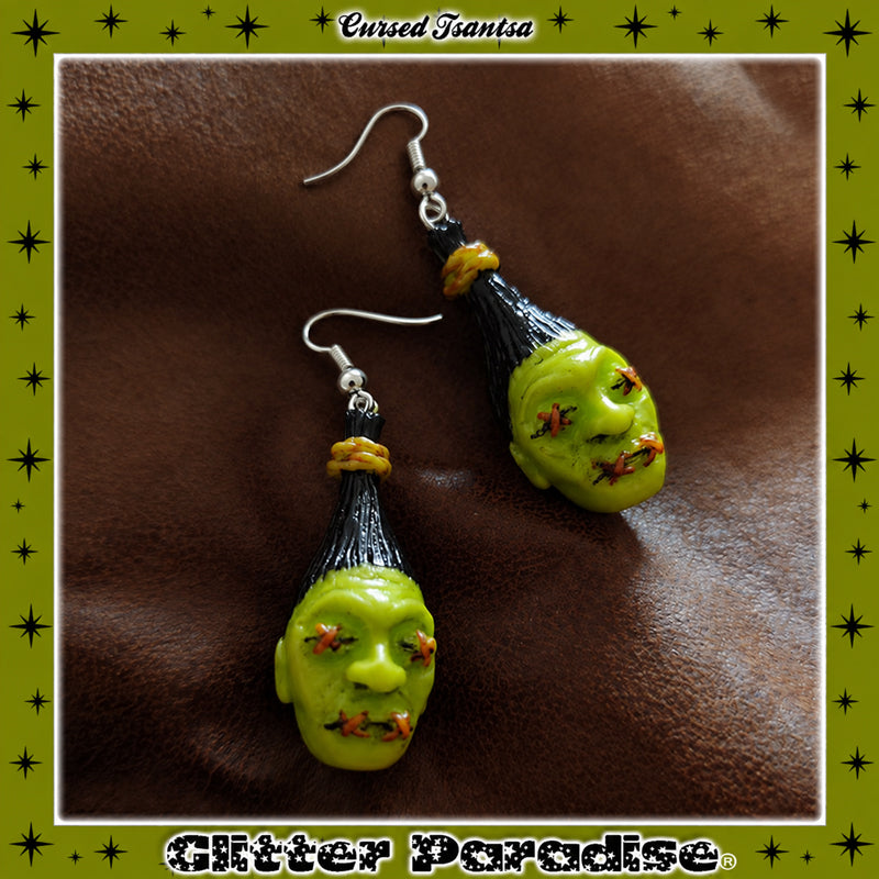 Earrings: Cursed Tsantsa