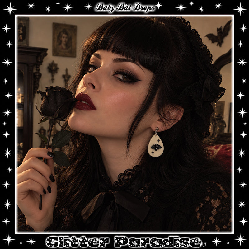 Earrings: Baby Bat Drops
