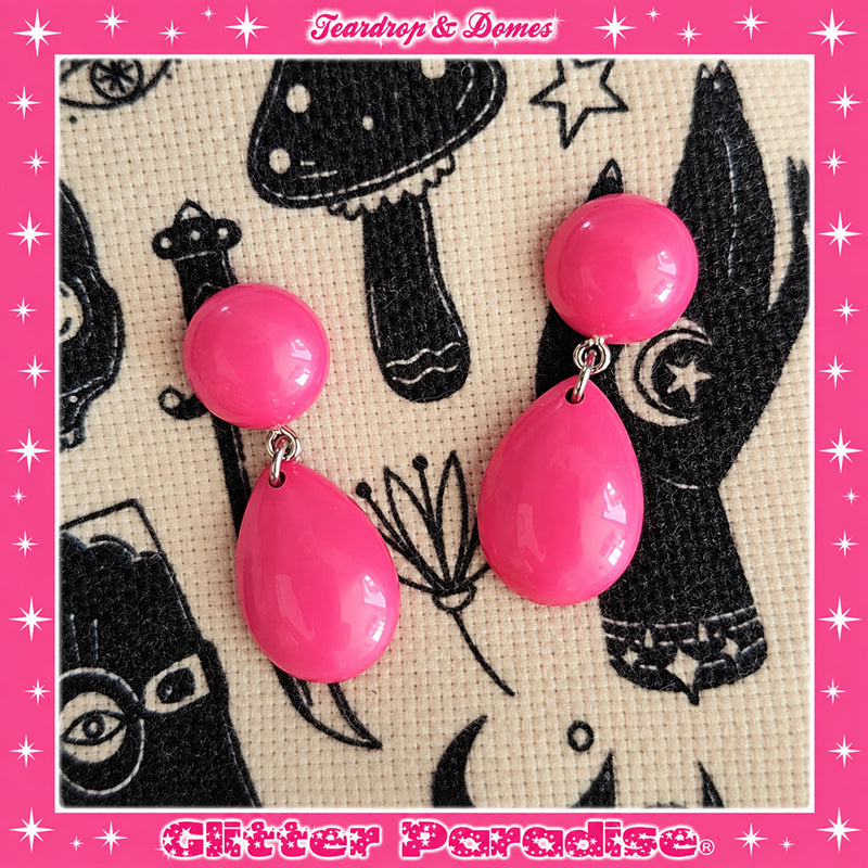 Pendientes: Baby Dome and Teardrop