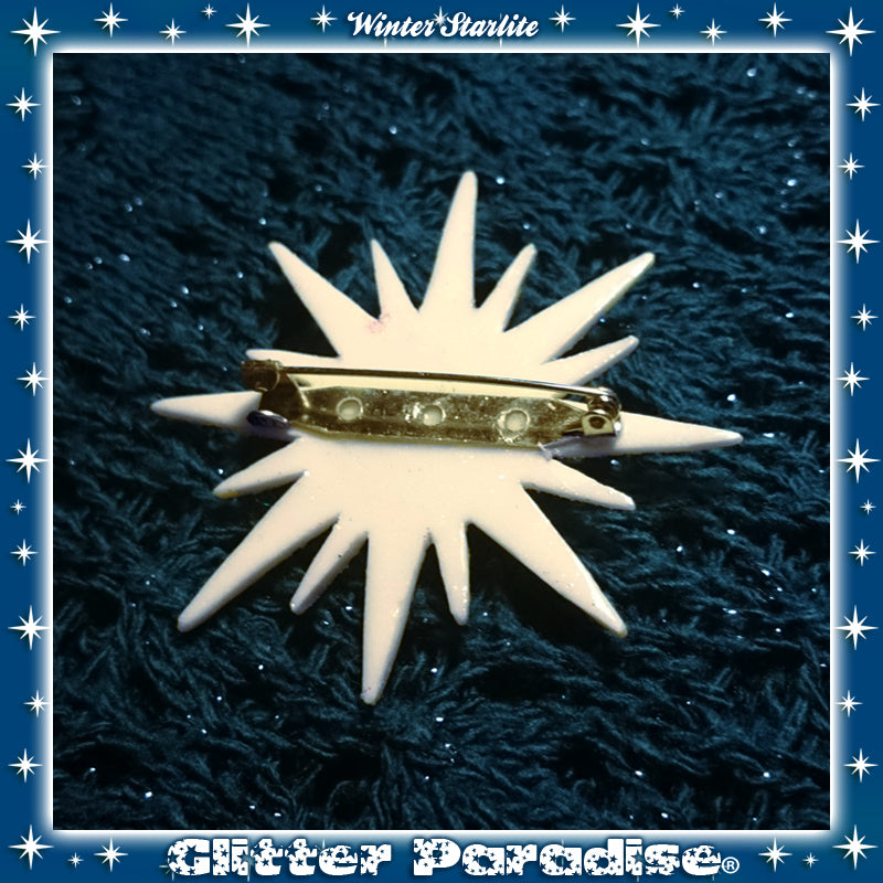 Brooch: Mid-Century Winter Sunburst