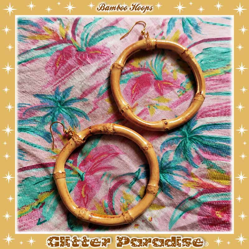 Pendientes: Bamboo Hoops Big