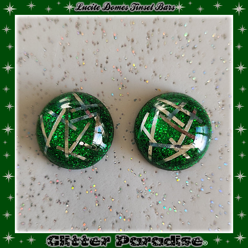 Earrings: Confetti Lucite Dômes Big Bars