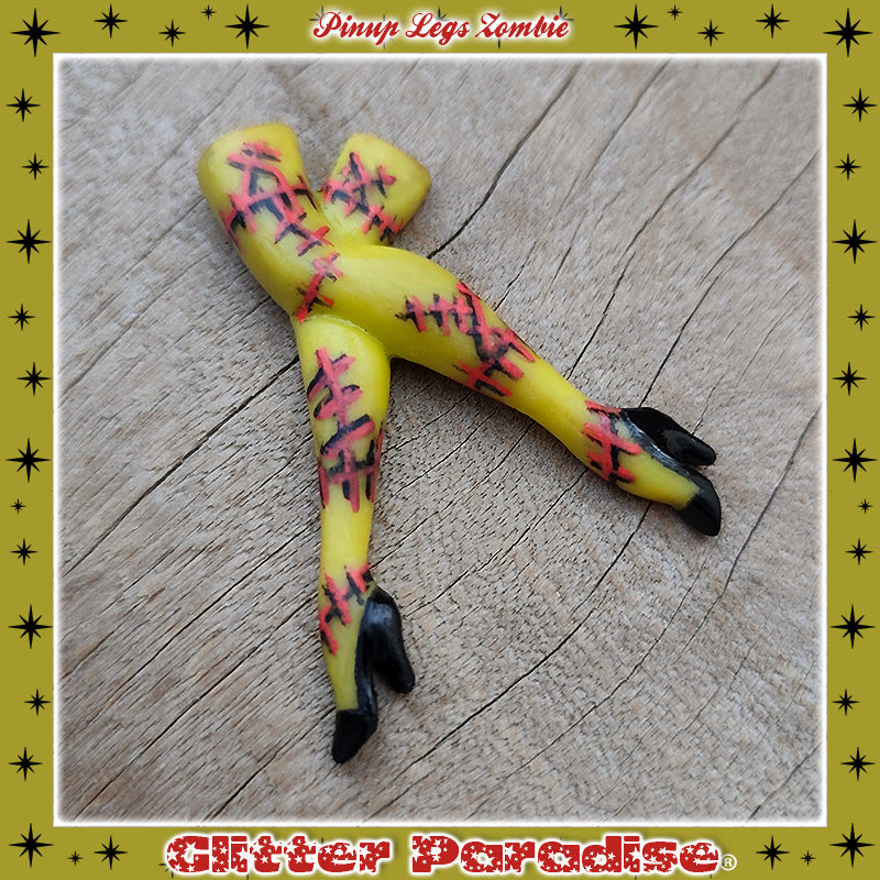 Brooch: Zombie Pinup Legs