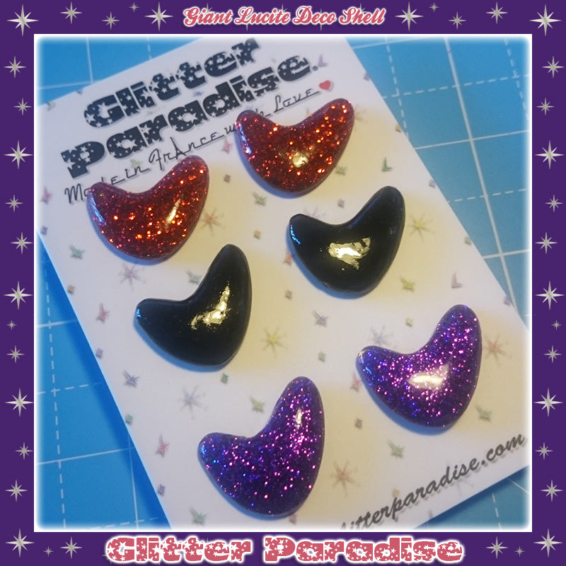 Pendientes: Confetti Lucite Boomerang Dust