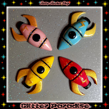 Pendientes: Retro Rocket Ship
