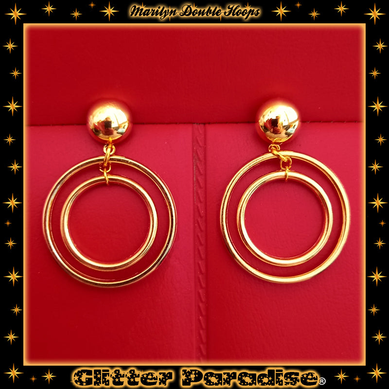 Boucles d'Oreilles : Marilyn Double Hoops