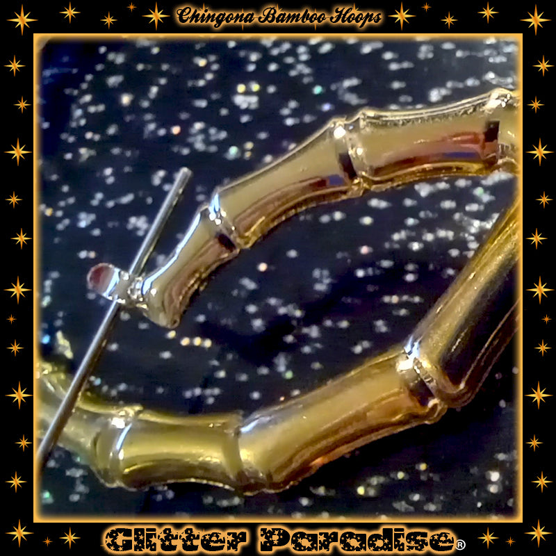 Earrings: Bamboo Hoops de Chingona