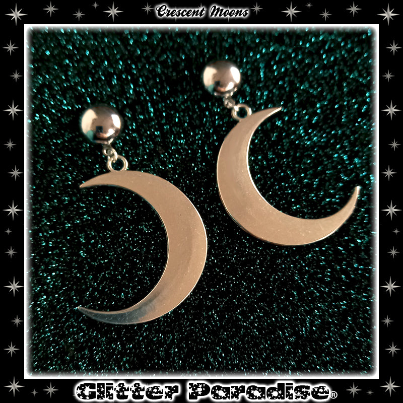 Earrings: Crescent Moon