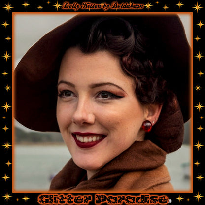 Earrings: Fakelite Tortoise Domes