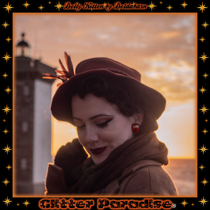 Earrings: Fakelite Tortoise Domes