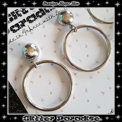 Pendientes: Marilyn Hoops Slim Silver