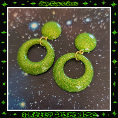 Boucles d'Oreilles: Baby Hoops & Dômes Lucite