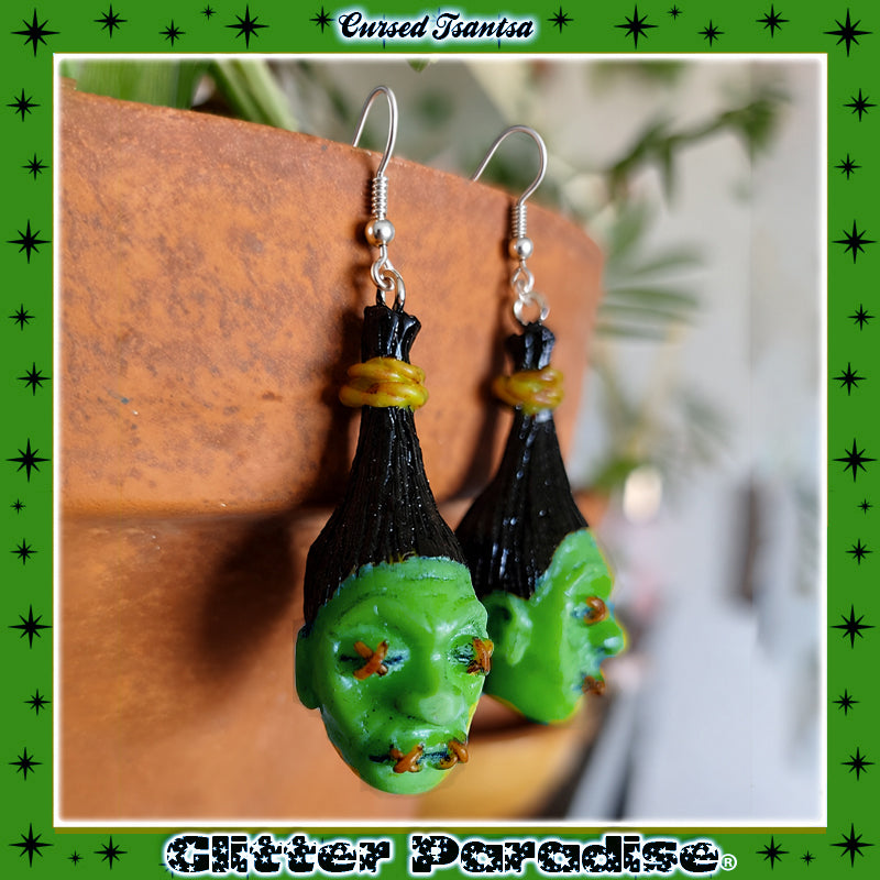 Earrings: Cursed Tsantsa