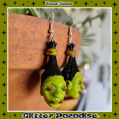 Earrings: Cursed Tsantsa