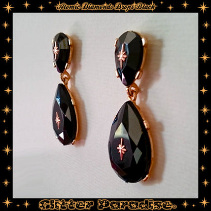 Earrings: Atomic Diamond Drop