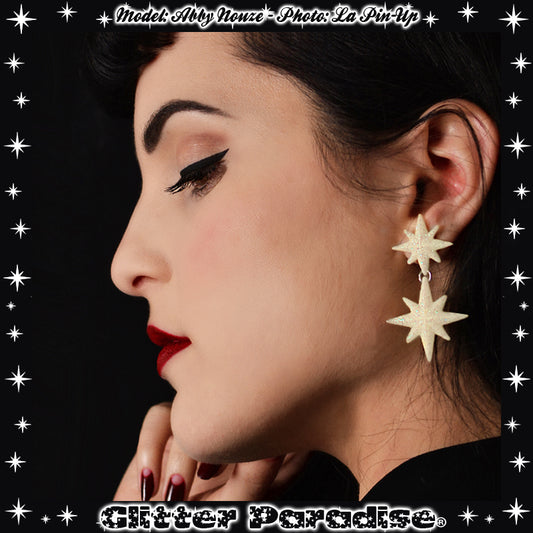 Earrings: Double Winter Starlite