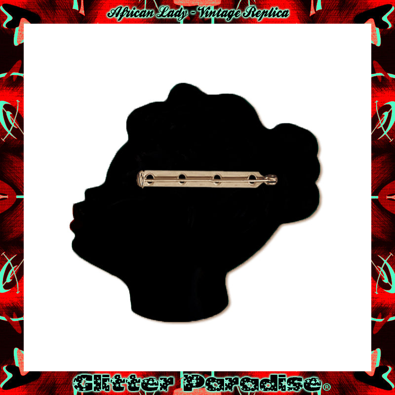 Brooch: African Lady