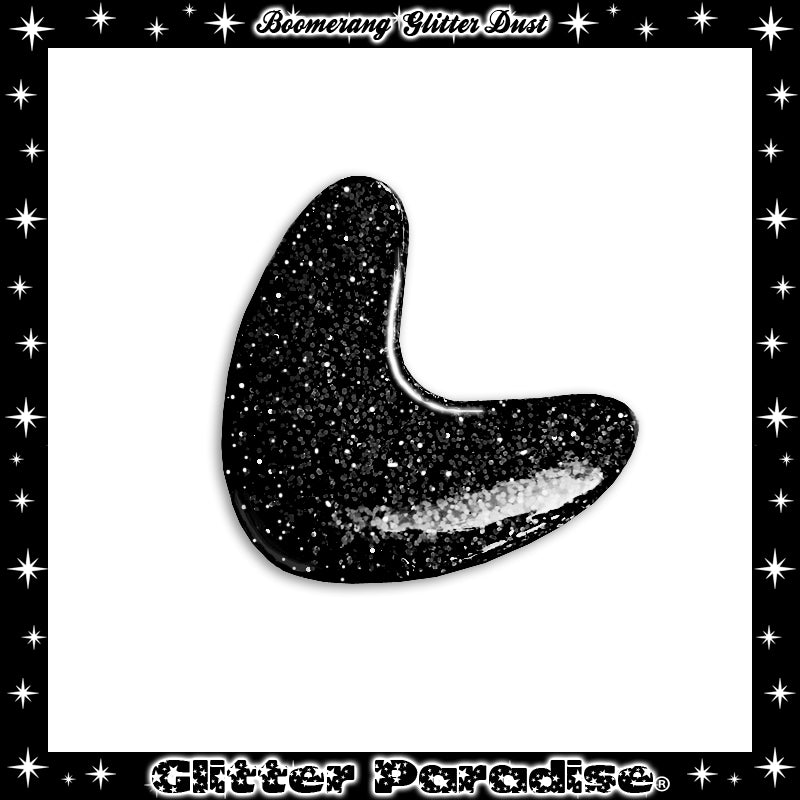 Brooch: Confetti Lucite Boomerang Dust