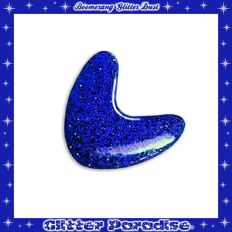 Brooch: Confetti Lucite Boomerang Dust