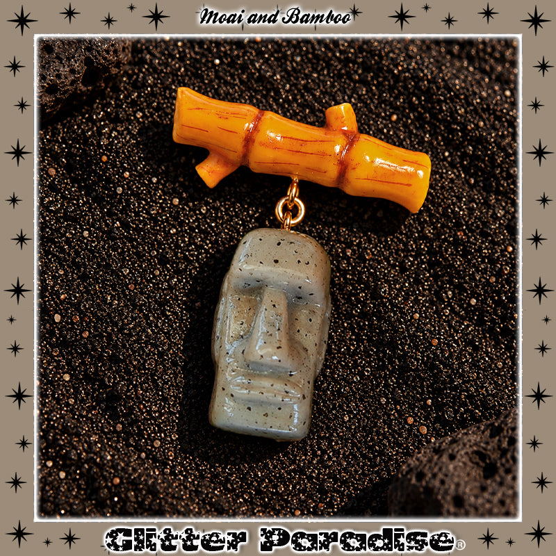 Broche : Moai