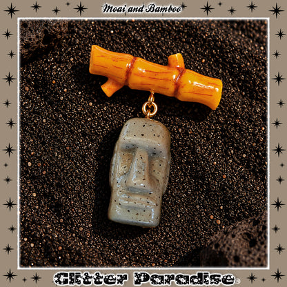 Broche : Moai