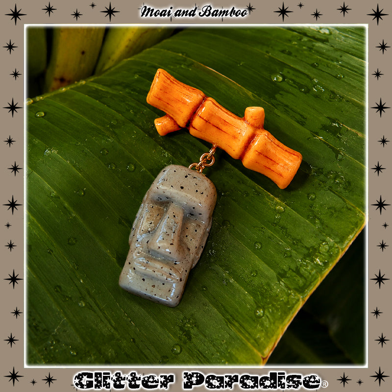 Broche : Moai