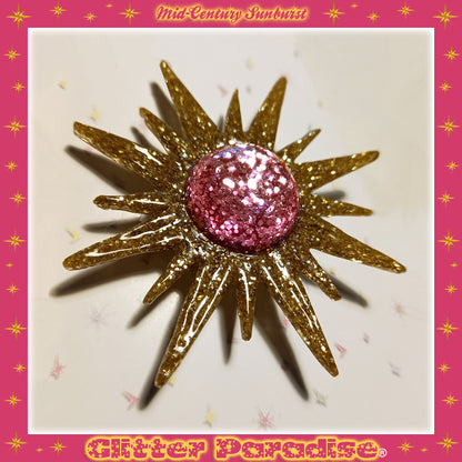 Broche: Mid-Century Modern Sunburst