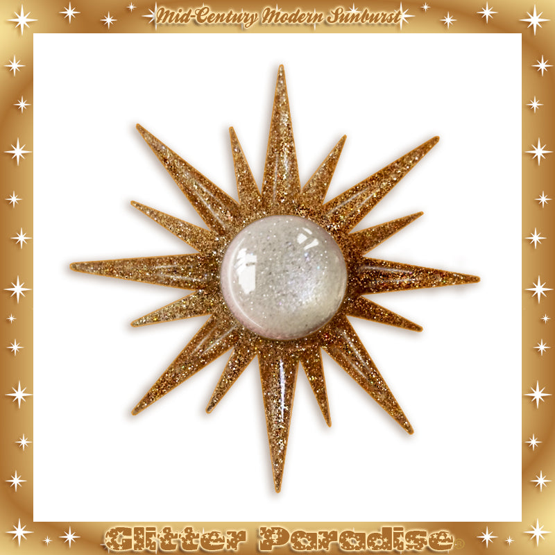 Broche: Mid-Century Modern Sunburst