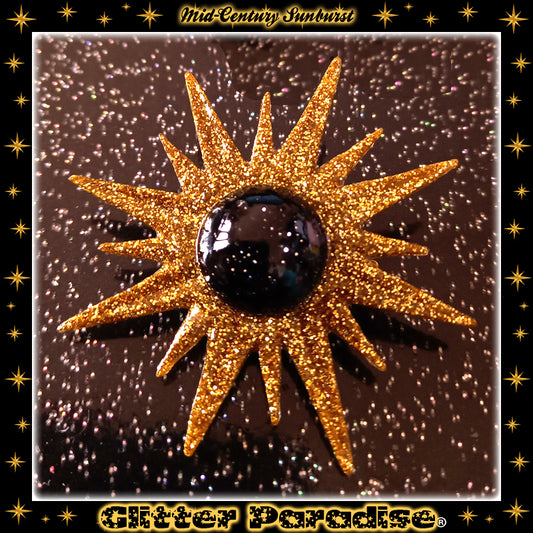 Broche: Mid-Century Modern Sunburst