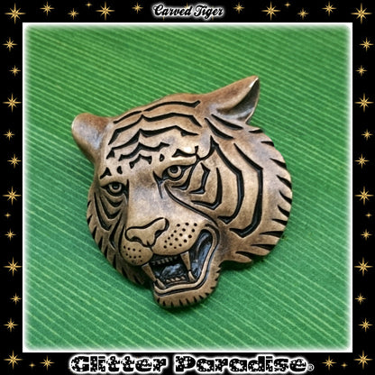 Brooch: Carved Tiger