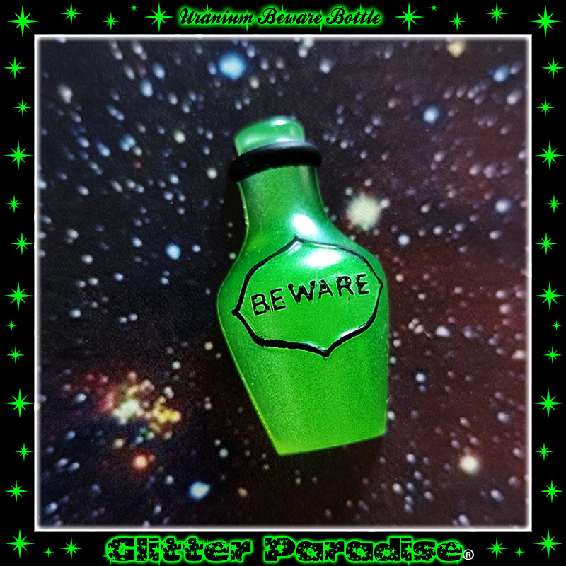 Broche: Uranium Beware Bottle