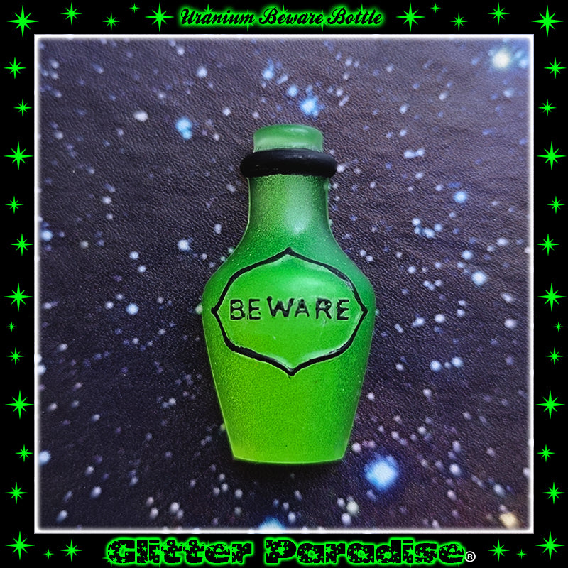Broche: Uranium Beware Bottle
