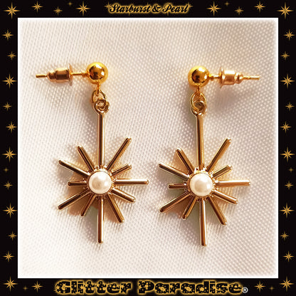 Earrings: Star Burst and Pearl