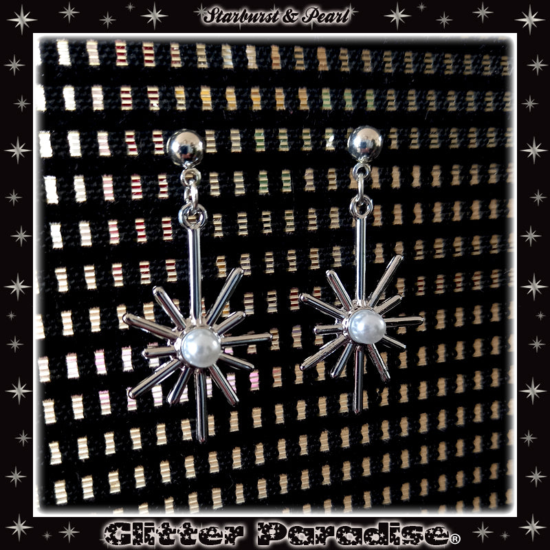 Earrings: Star Burst and Pearl