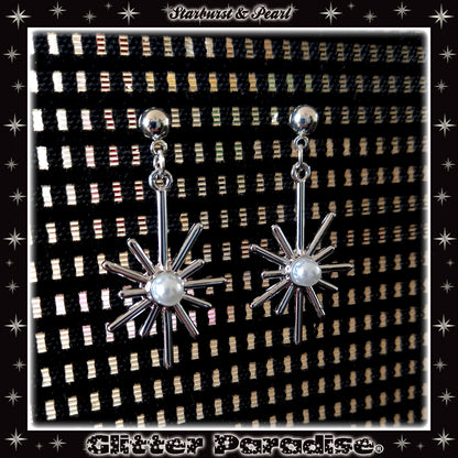 Earrings: Star Burst and Pearl