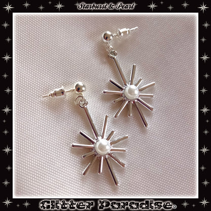 Earrings: Star Burst and Pearl