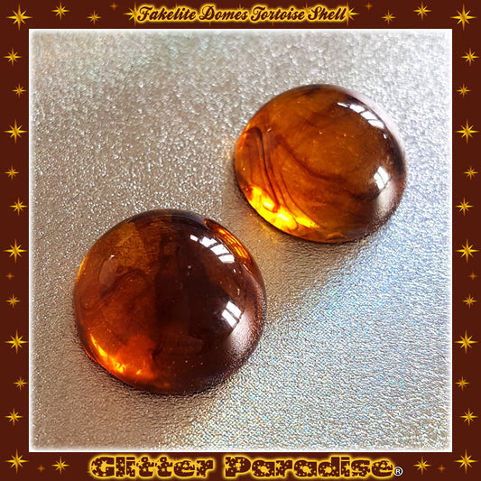 Earrings: Fakelite Tortoise Domes