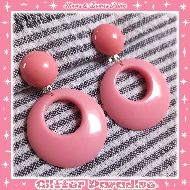 Boucles d'Oreilles: Hoops & Dômes Plain Warm Colors