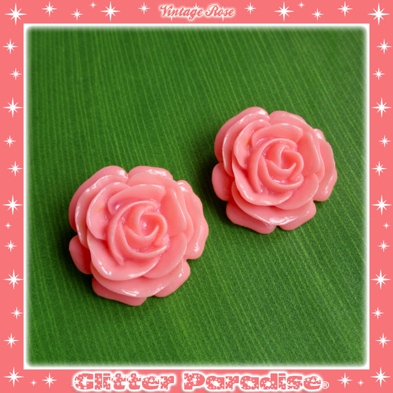 Boucles d'Oreilles: Vintage Rose