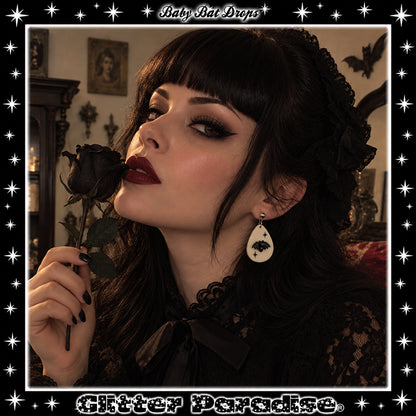 Earrings: Baby Bat Drops