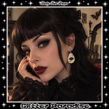 Earrings: Baby Bat Drops