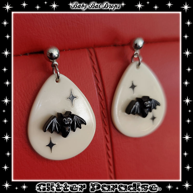 Earrings: Baby Bat Drops