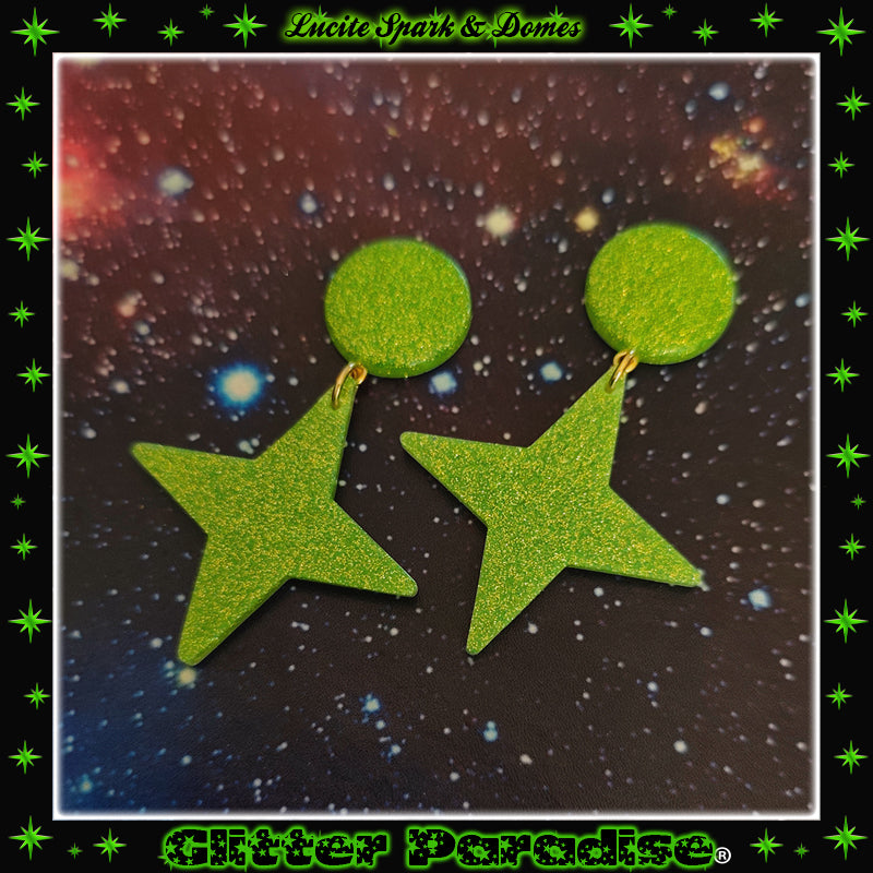 Pendientes:  Spark and Domes Lucite