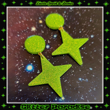 Pendientes:  Spark and Domes Lucite