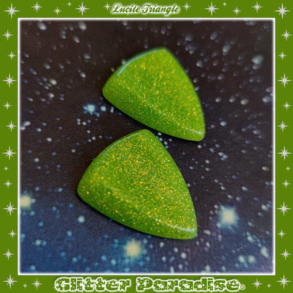 Pendientes: Confetti Lucite Triangle Dust