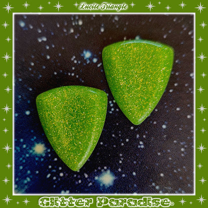 Pendientes: Confetti Lucite Triangle Dust