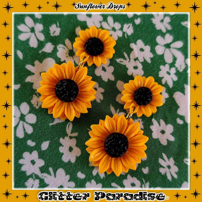 Pendientes: Sunflower Drops