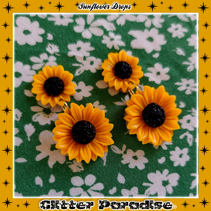 Pendientes: Sunflower Drops