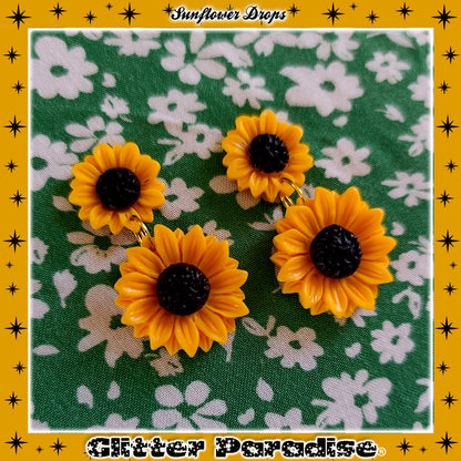 Pendientes: Sunflower Drops