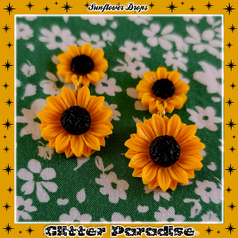 Pendientes: Sunflower Drops